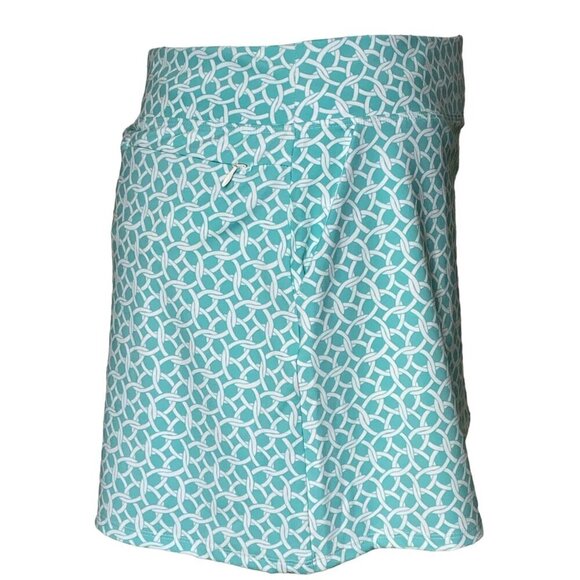 Tommy Bahama Active NWT $118 Green/White Print A-Line Skort, Women’s Size XL - Picture 6 of 14